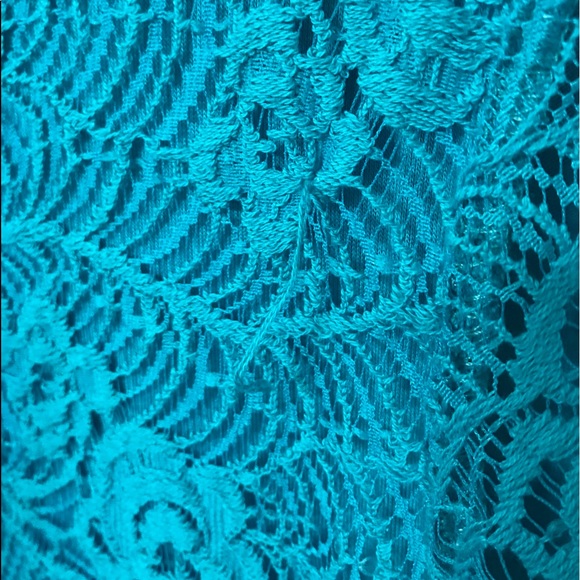 Blue Lace Top - Picture 3 of 4